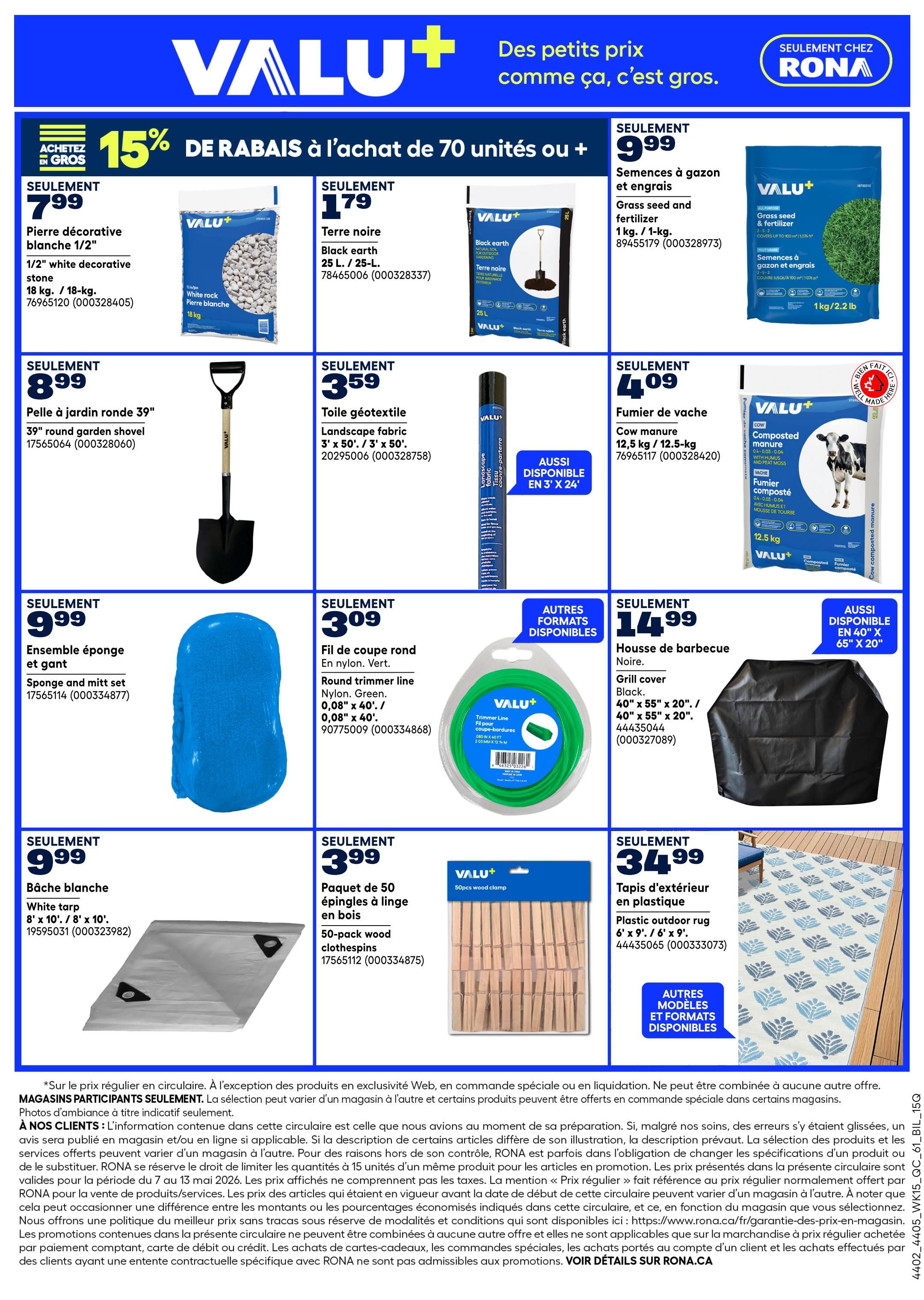 Rona & Rona+ (QC) Flyer May 7 to 13