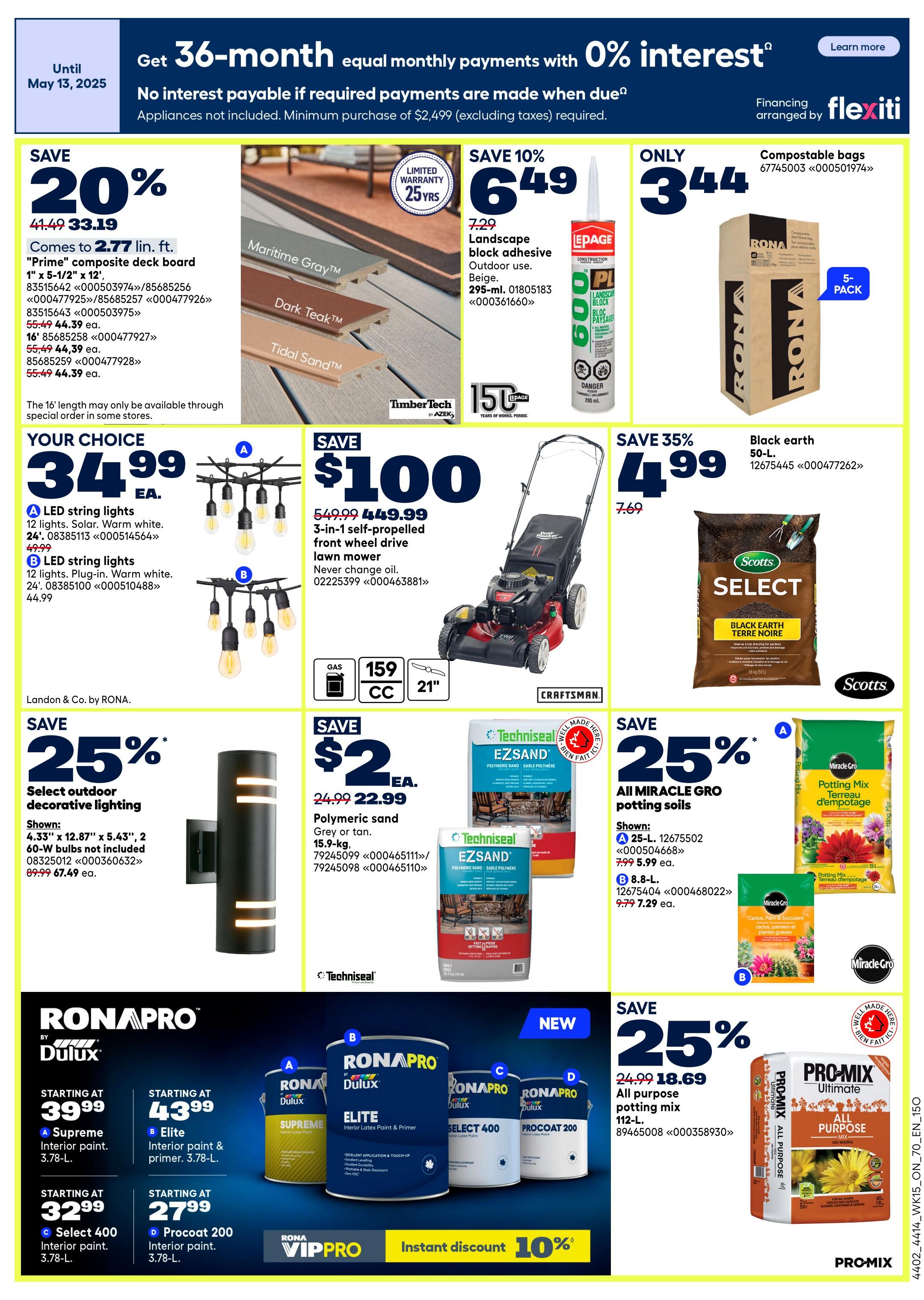 Rona & Rona+ (ON) Flyer May 7 to 13