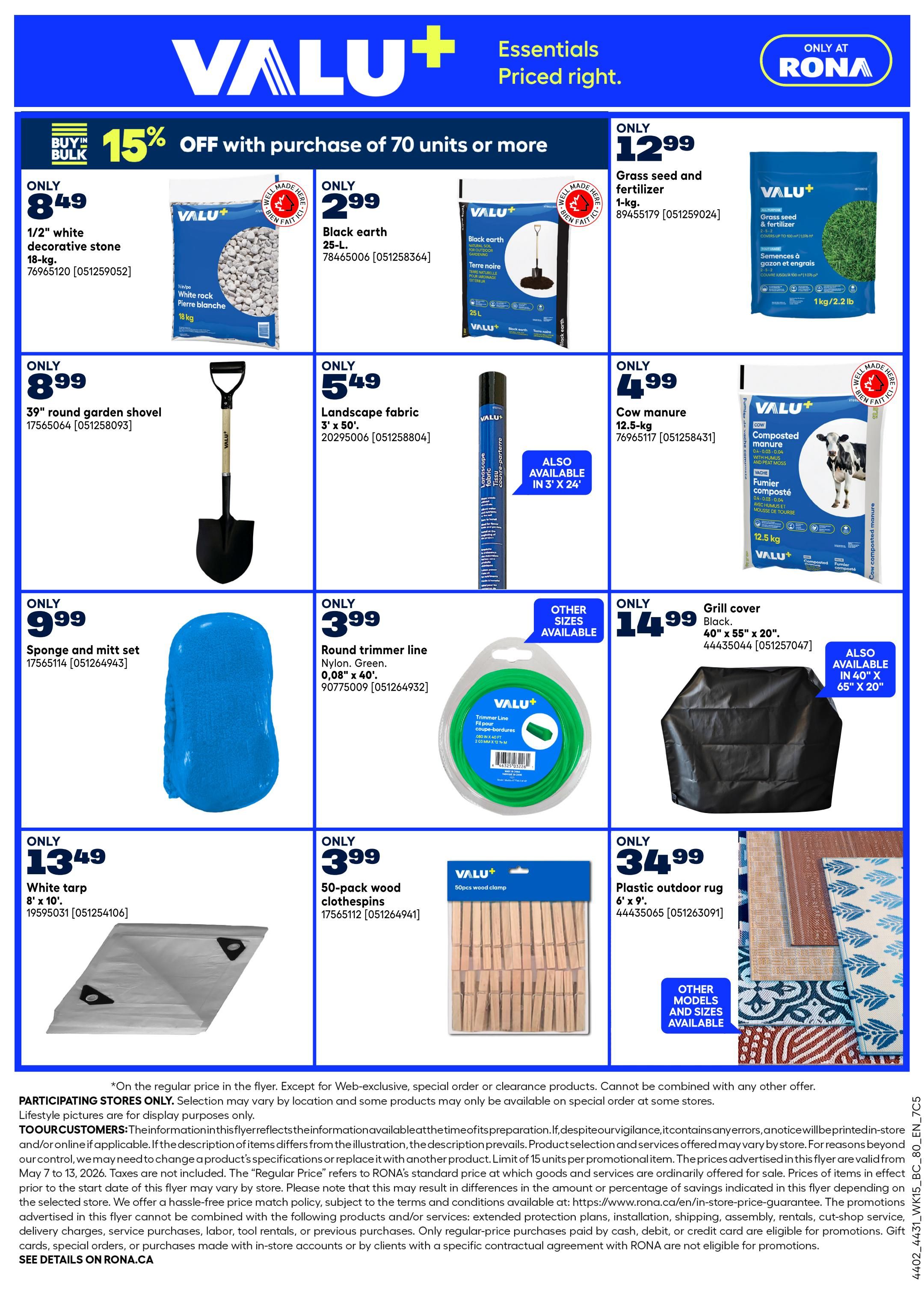 Rona & Rona+ (BC) Flyer May 7 to 13