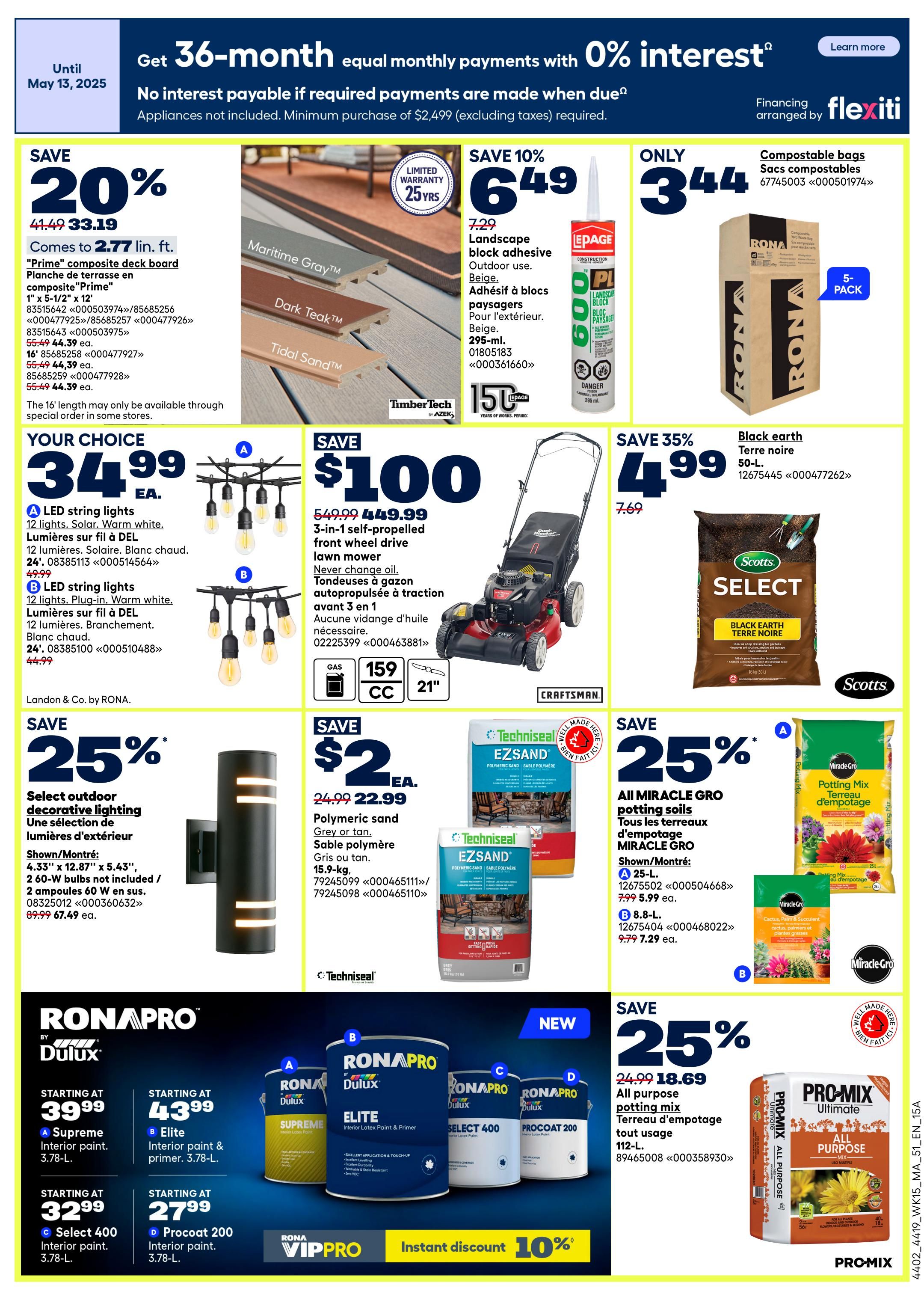 Rona & Rona+ (Atlantic) Flyer May 7 to 13