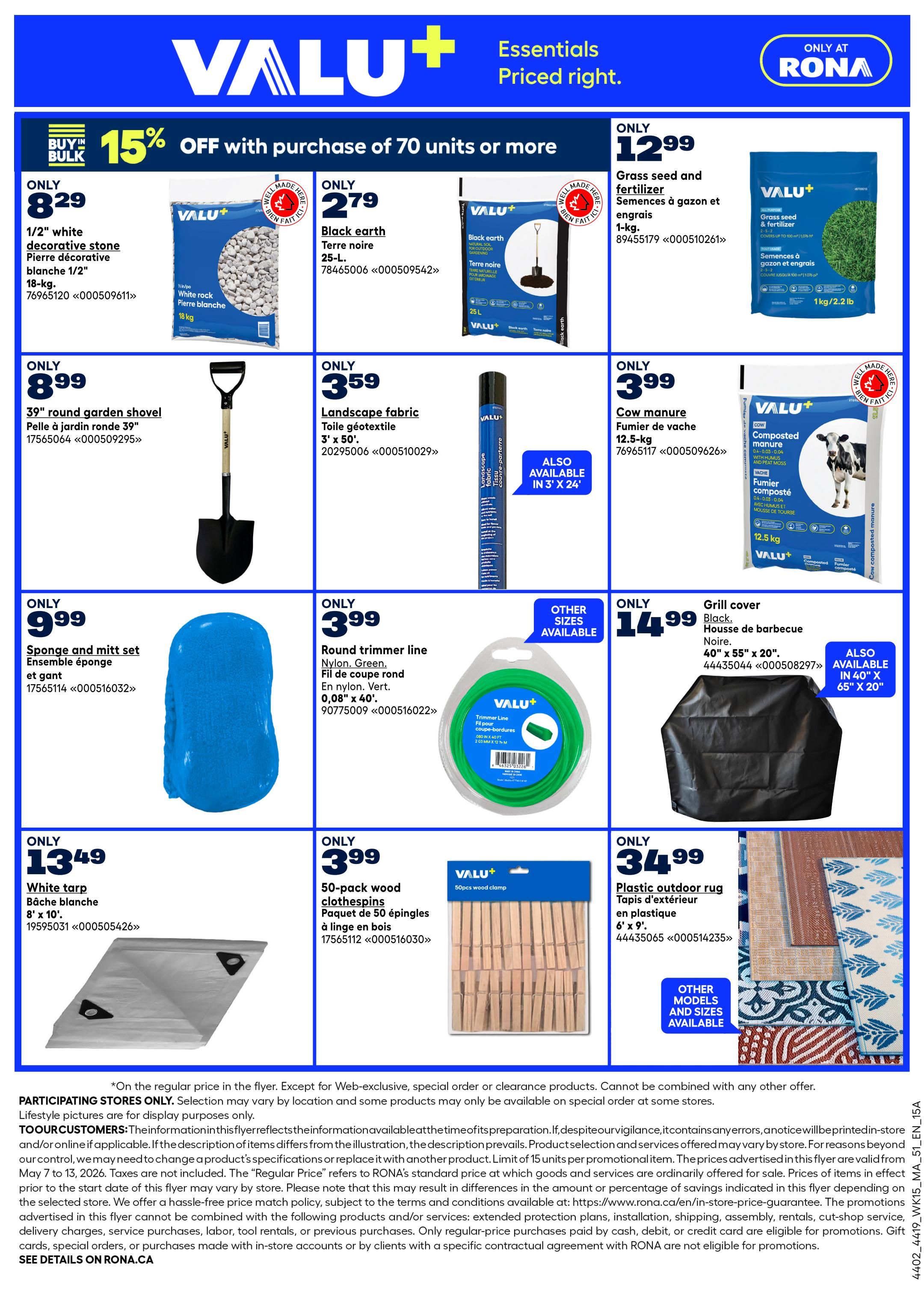Rona & Rona+ (Atlantic) Flyer May 7 to 13