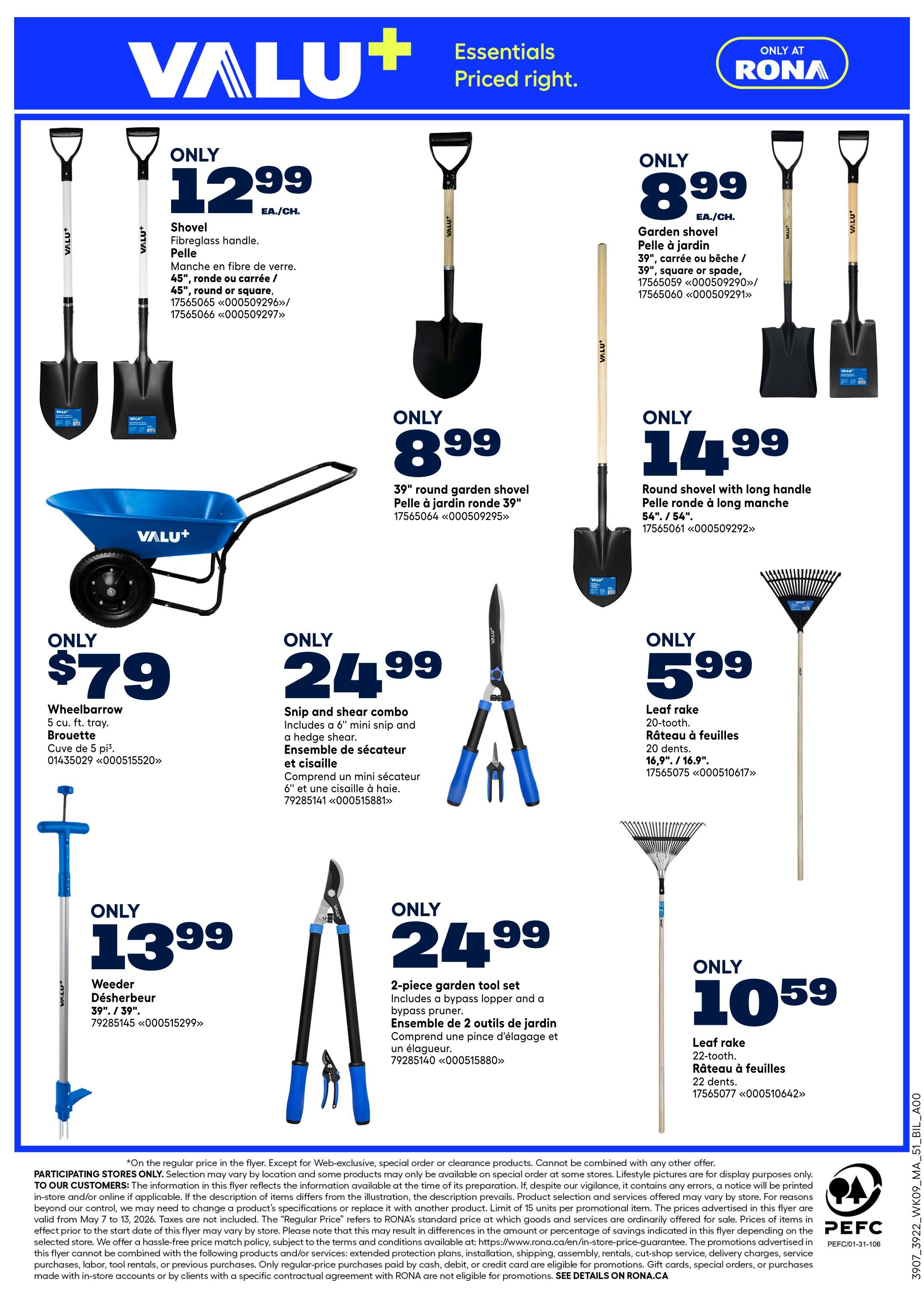Rona & Rona+ (Atlantic) Flyer May 7 to 13