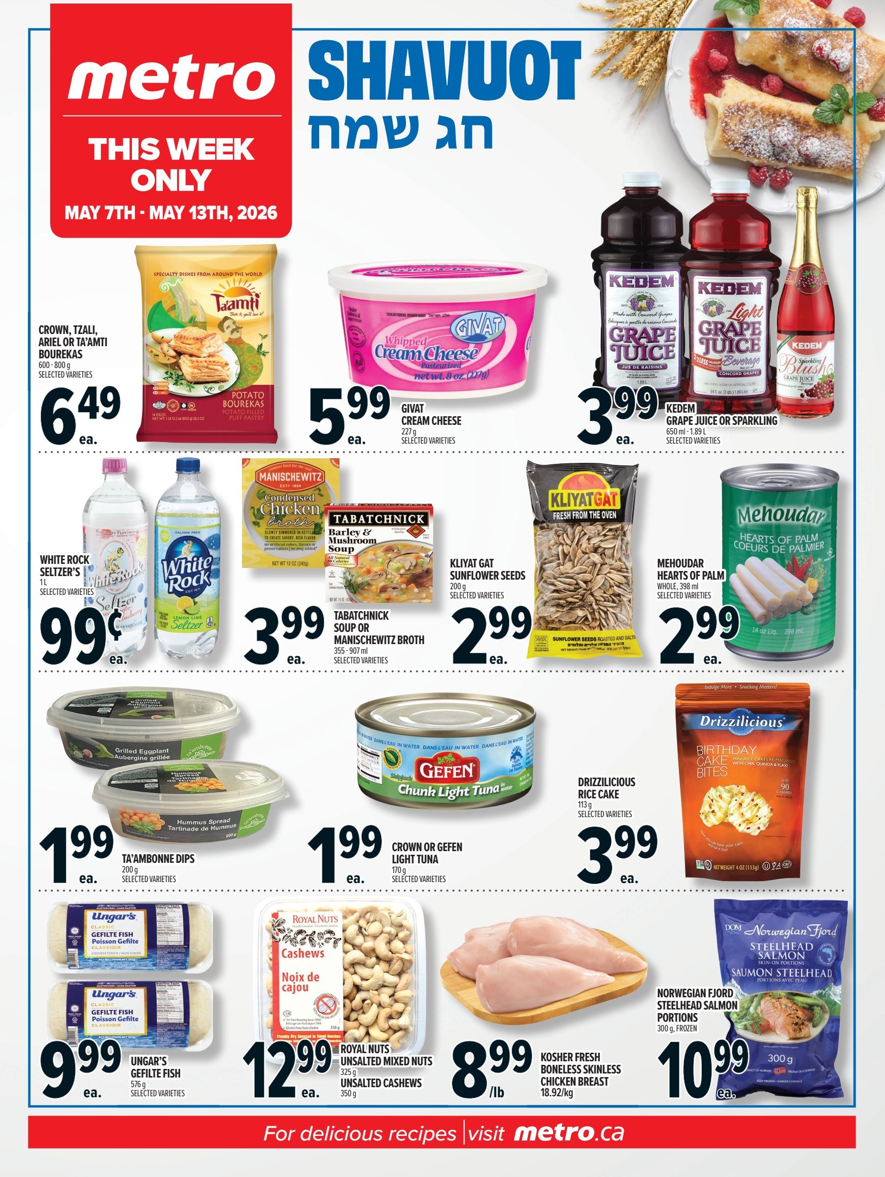 Metro (ON) Shavuot Flyer May 7 to 13