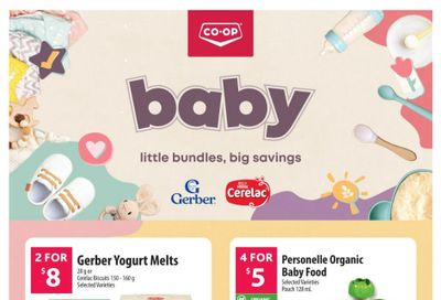 Co-op (West) Food Store Baby Flyer May 7 to 27