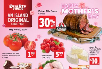 Quality Foods Flyer May 7 to 13