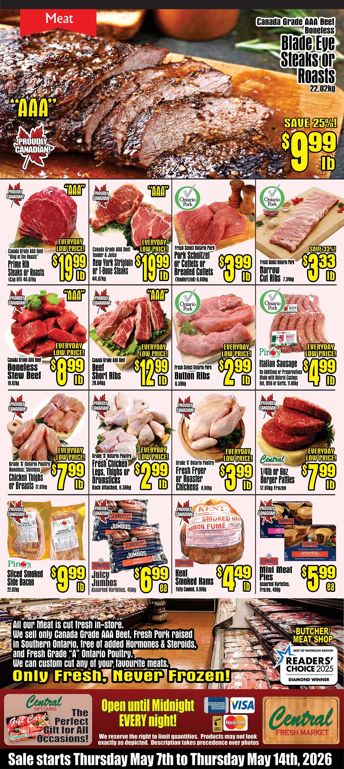 Central Fresh Market Flyer May 7 to 14