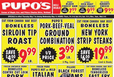 Pupo's Food Market Flyer May 7 to 13