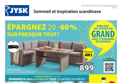JYSK Flyer May 7 to 20