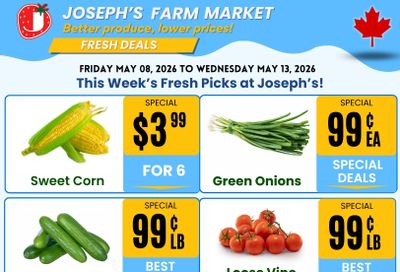 Joseph's Farm Market Flyer May 8 to 13