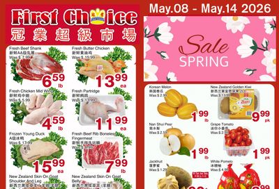First Choice Supermarket Flyer May 8 to 14