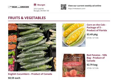 Mike Dean Local Grocer Flyer May 7 to 14