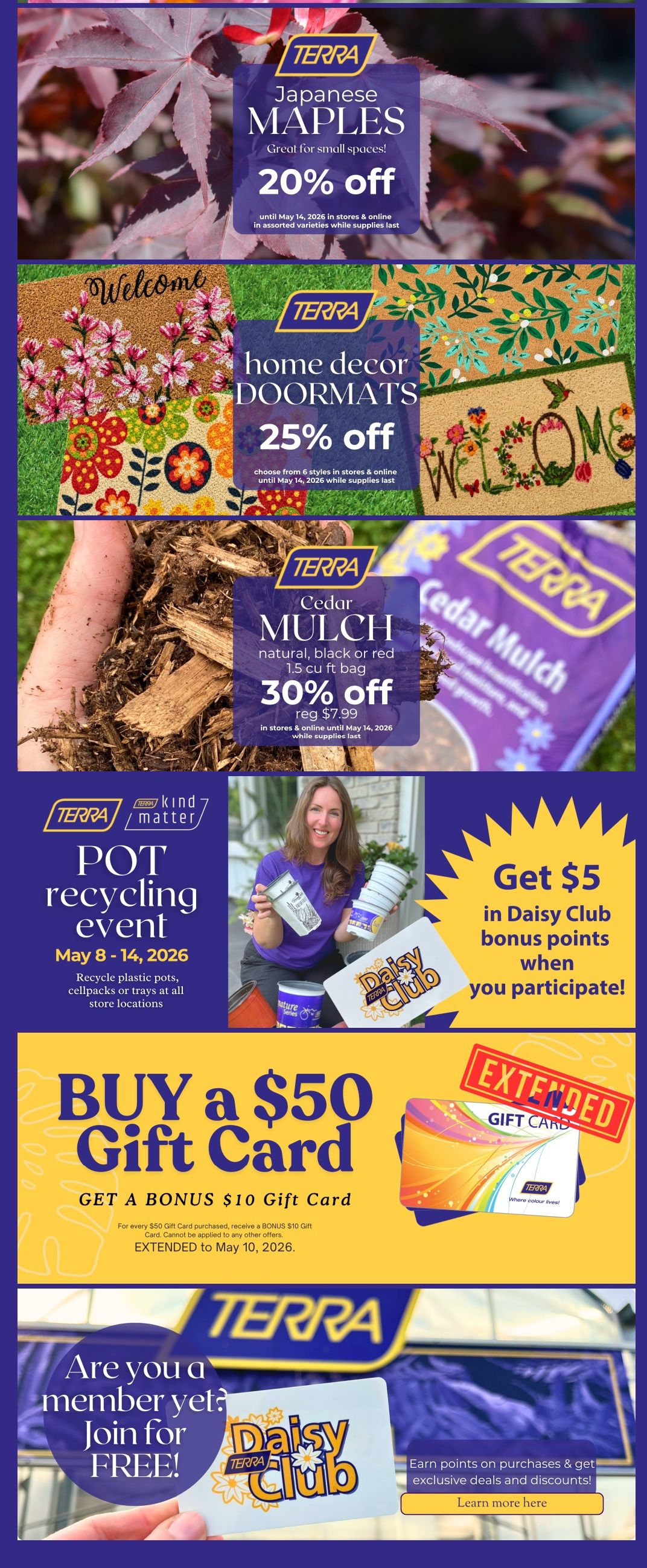 Terra Greenhouses Flyer May 8 to 14