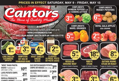 Cantor's Meats Flyer May 9 to 15