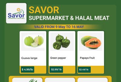 Savor Supermarket Flyer May 9 to 16