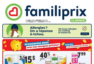 Familiprix Clinique Flyer May 14 to 20