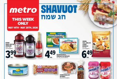 Metro (ON) Shavuot Flyer May 14 to 20