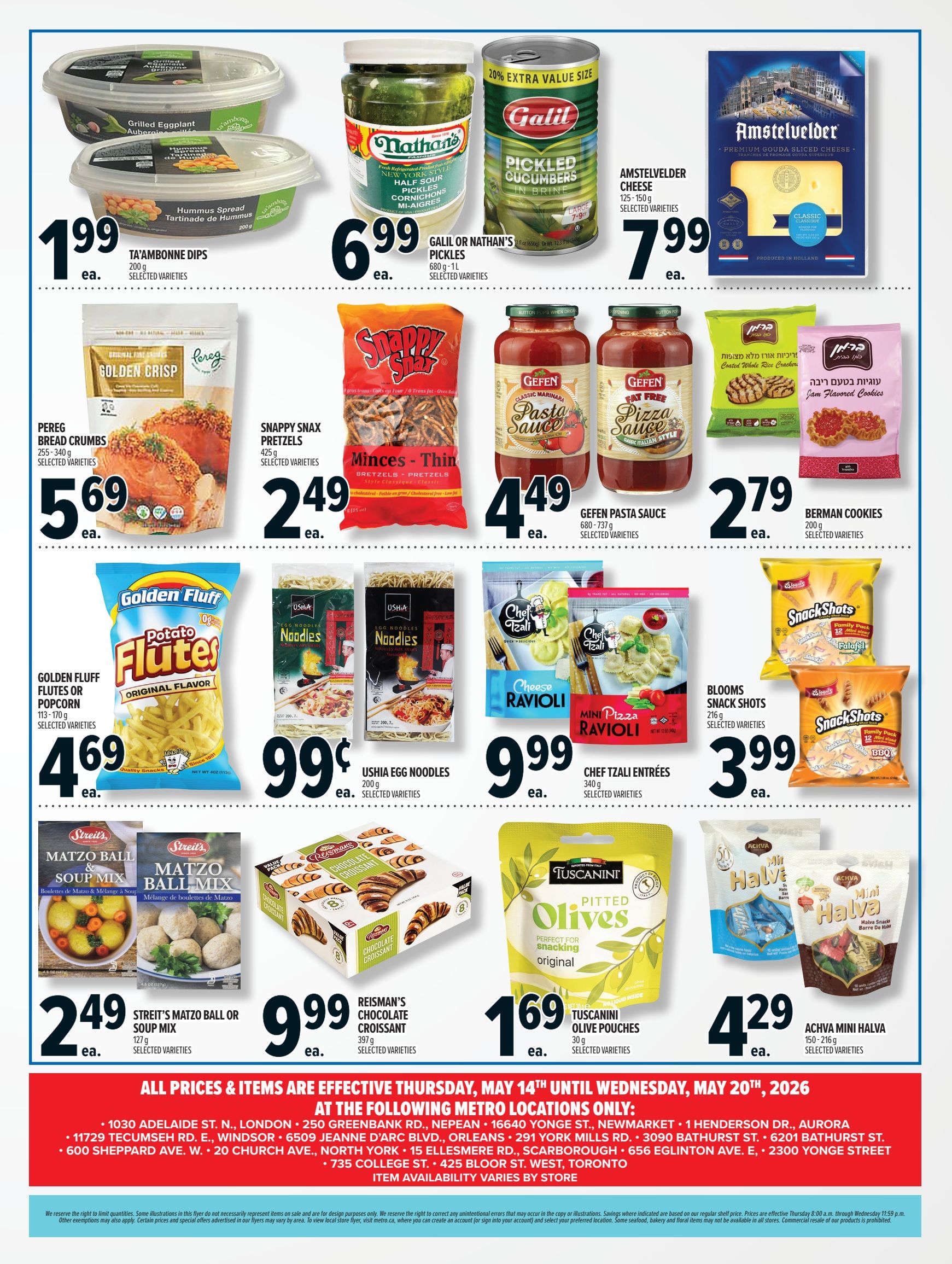 Metro (ON) Shavuot Flyer May 14 to 20