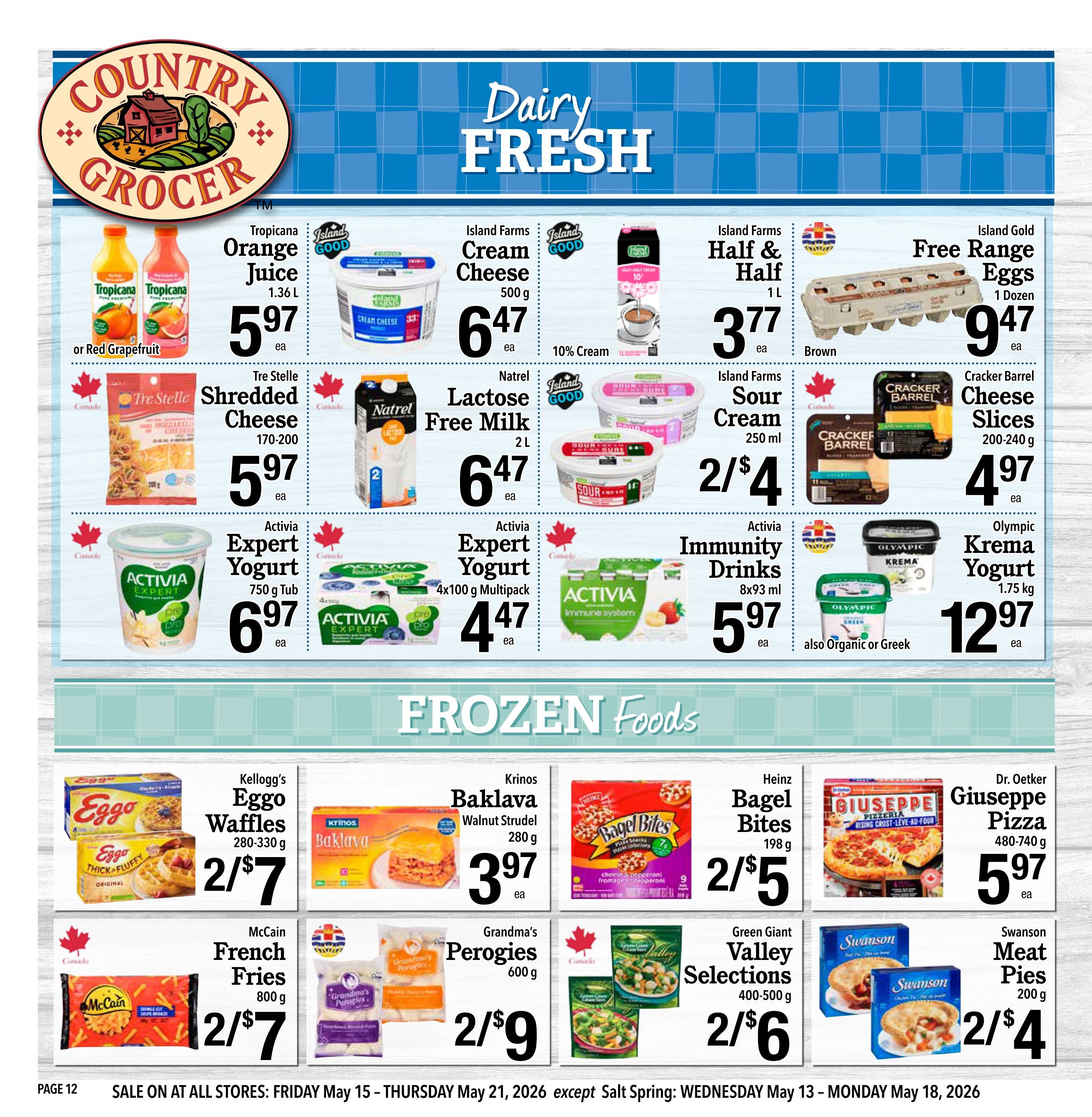 Country Grocer Flyer May 15 to 21