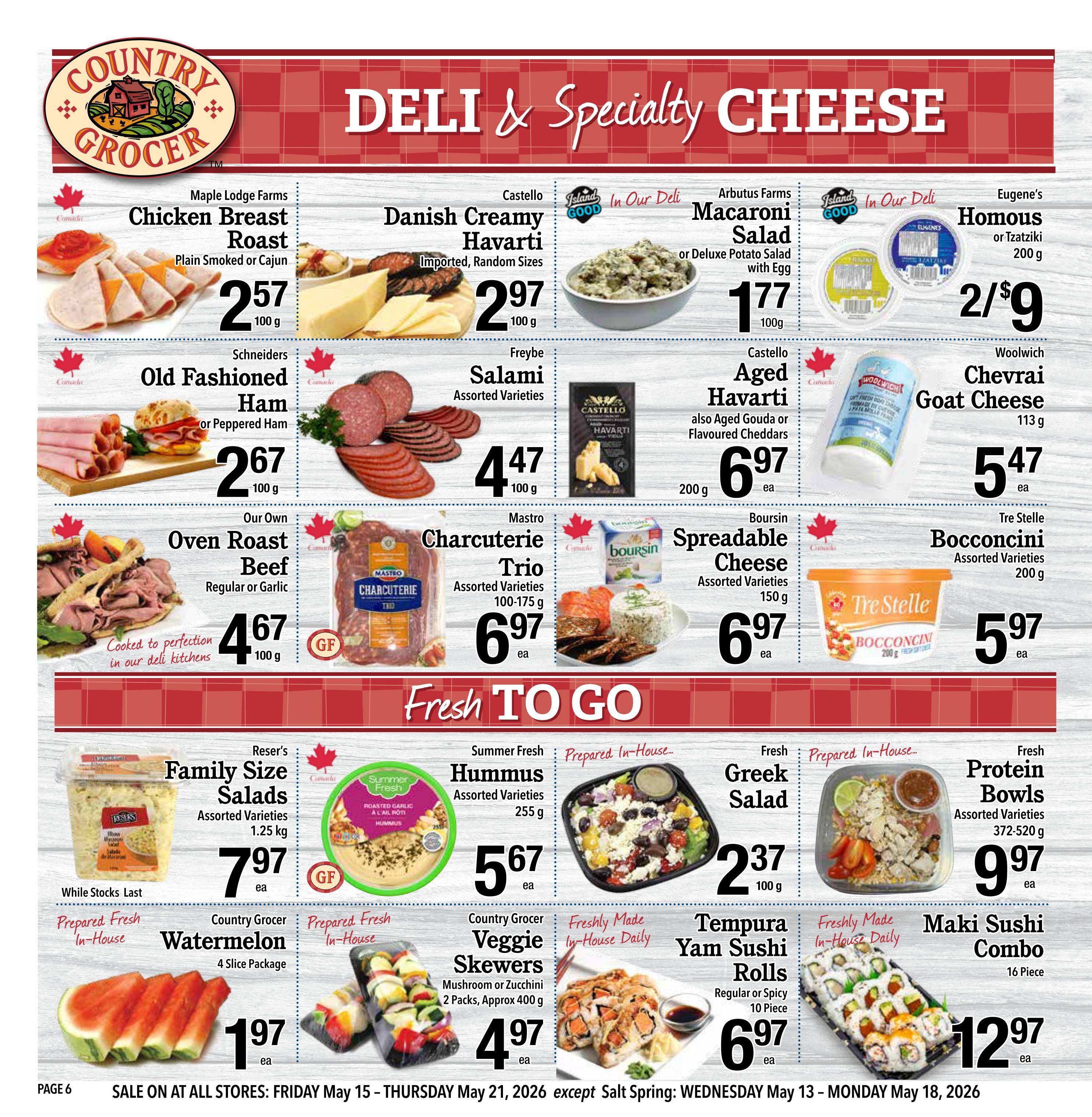 Country Grocer Flyer May 15 to 21