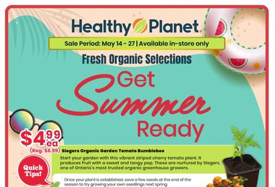 Healthy Planet Flyer May 14 to 27