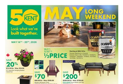 Kent Building Supplies Flyer May 14 to 20