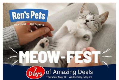 Ren's Pets Flyer May 14 to 20