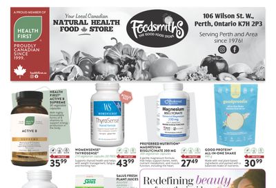 Foodsmiths Healthy First Flyer May 1 to 31