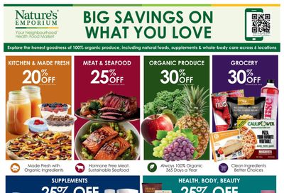 Nature's Emporium Bi-Weekly Flyer May 14 to 27