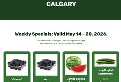 H&W Produce Flyer May 14 to 20