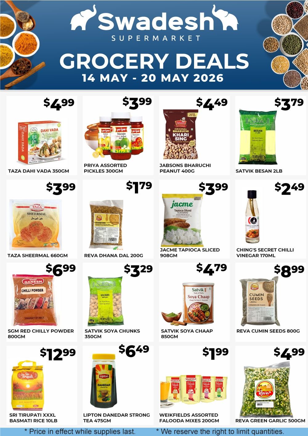 Swadesh Supermarket Flyer May 14 to 20