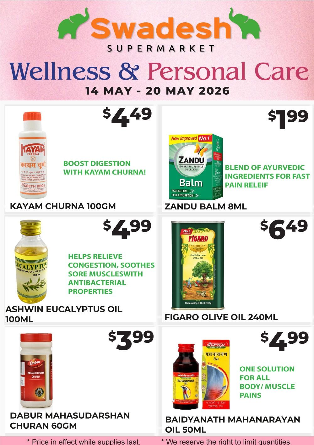Swadesh Supermarket Flyer May 14 to 20