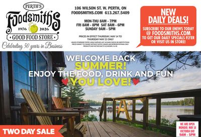 Foodsmiths Flyer May 14 to 21