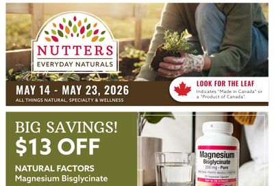 Nutters Everyday Naturals Flyer May 14 to 23