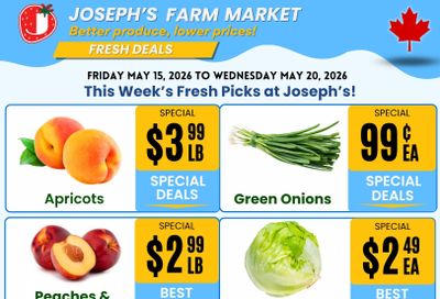 Joseph's Farm Market Flyer May 15 to 21