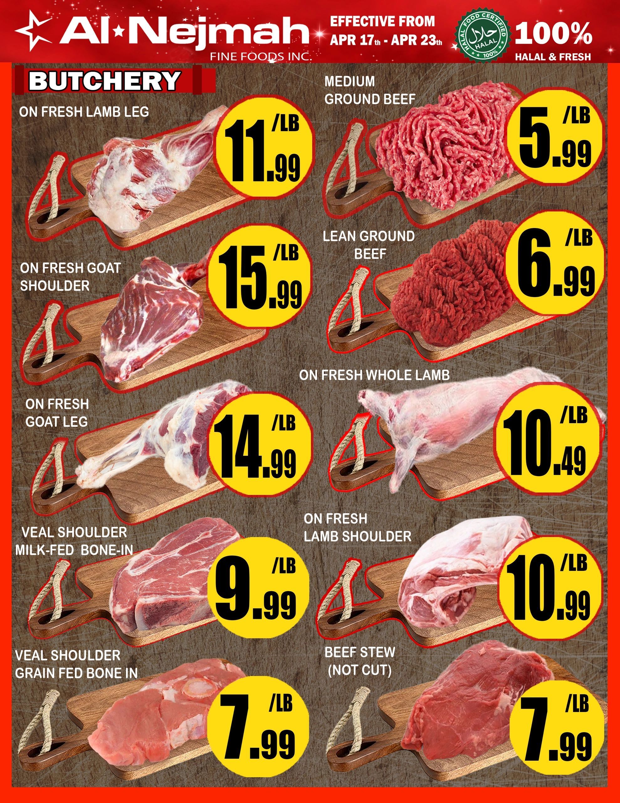 Alnejmah Fine Foods Inc. Flyer May 15 to 21