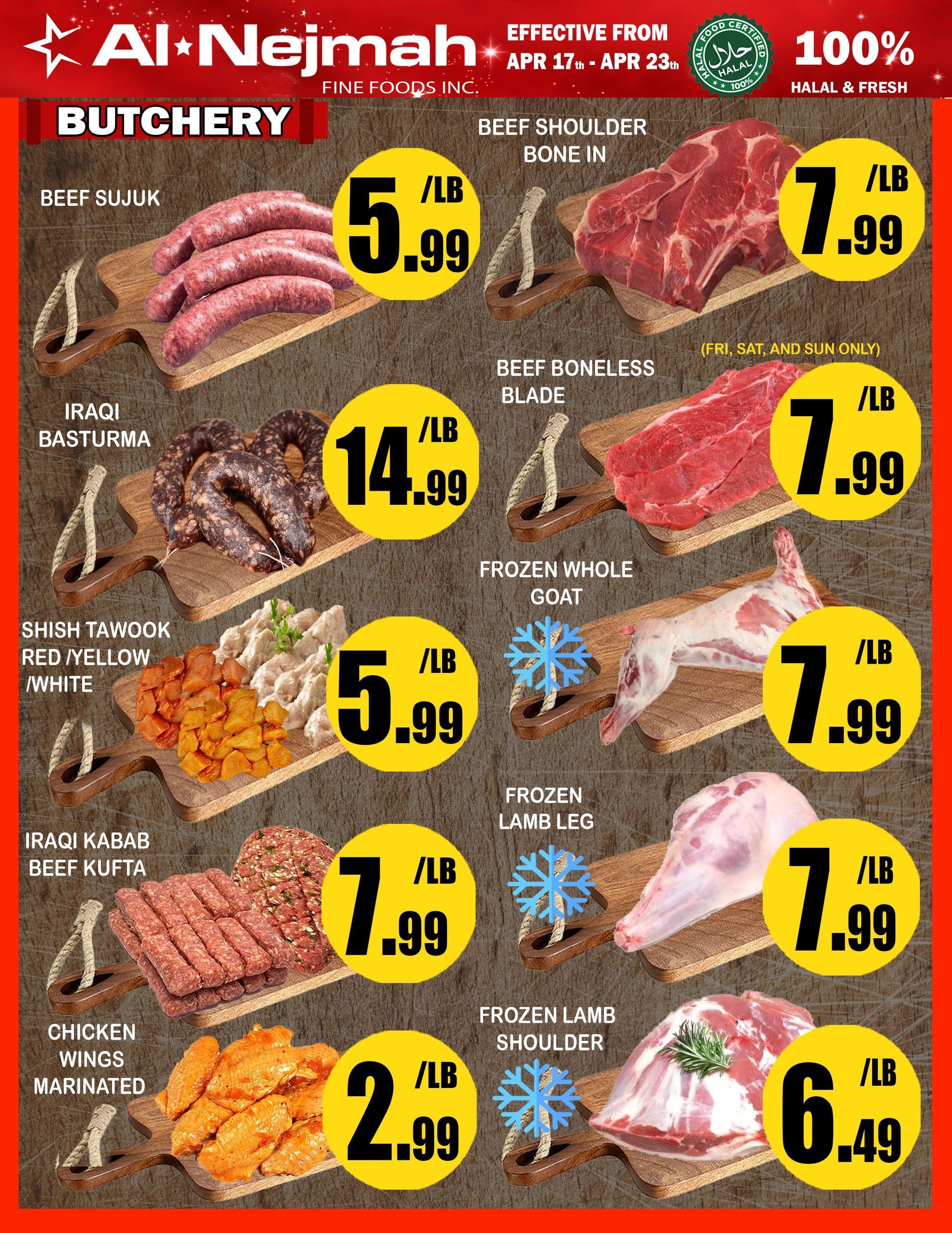 Alnejmah Fine Foods Inc. Flyer May 15 to 21