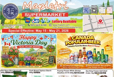 Mapletri Supermarket Flyer May 15 to 21