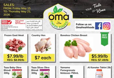 Oma Fresh Foods Flyer May 15 to 21
