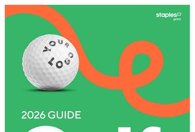 Staples Golf Idea Book May 13 to August 31