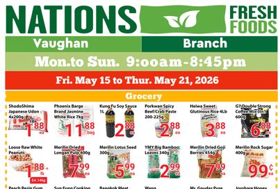 Nations Fresh Foods (Vaughan) Flyer May 15 to 21