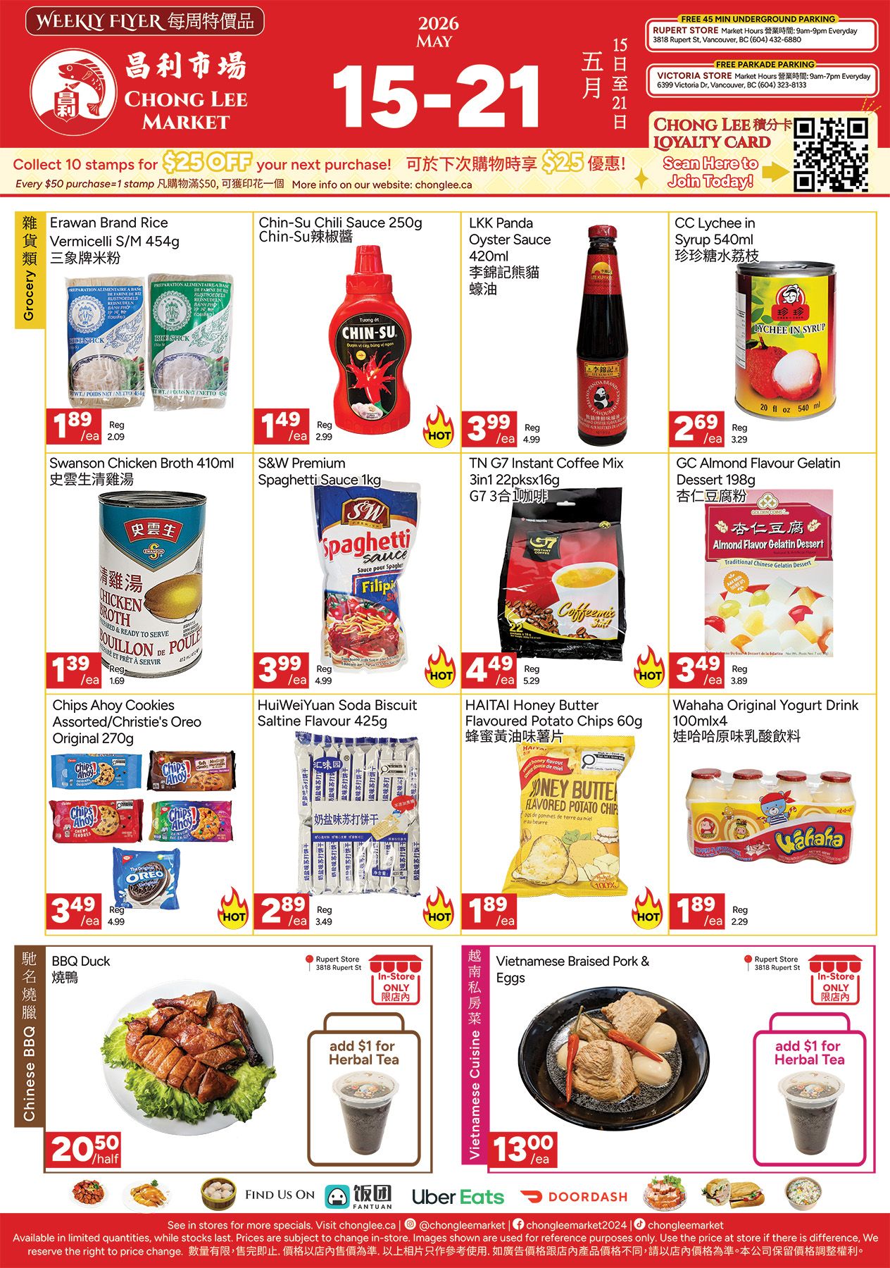 Chong Lee Market Flyer May 15 to 21