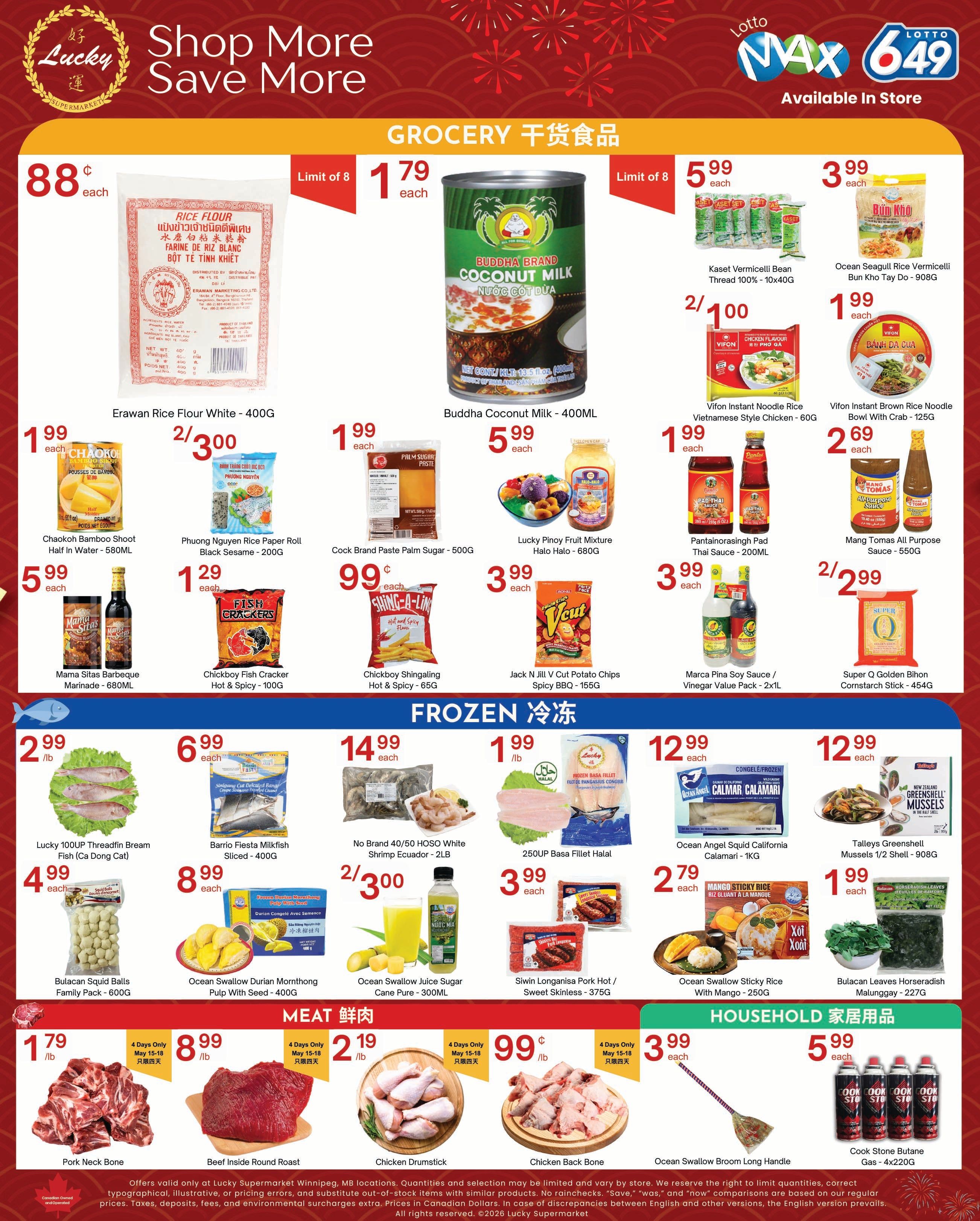 Lucky Supermarket (Winnipeg) Flyer May 15 to 21