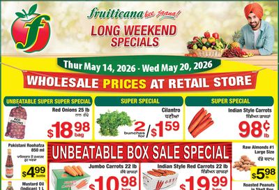 Fruiticana (Kelowna) Flyer May 14 to 20