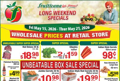 Fruiticana (Edmonton) Flyer May 15 to 21