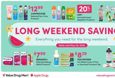 Apple Drugs Flyer May 17 to 30