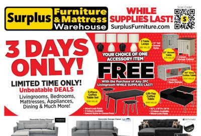 Surplus Furniture & Mattress Warehouse (Saskatoon) Flyer May 18 to 24