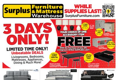 Surplus Furniture & Mattress Warehouse (Calgary, Edmonton) Flyer May 18 to 24