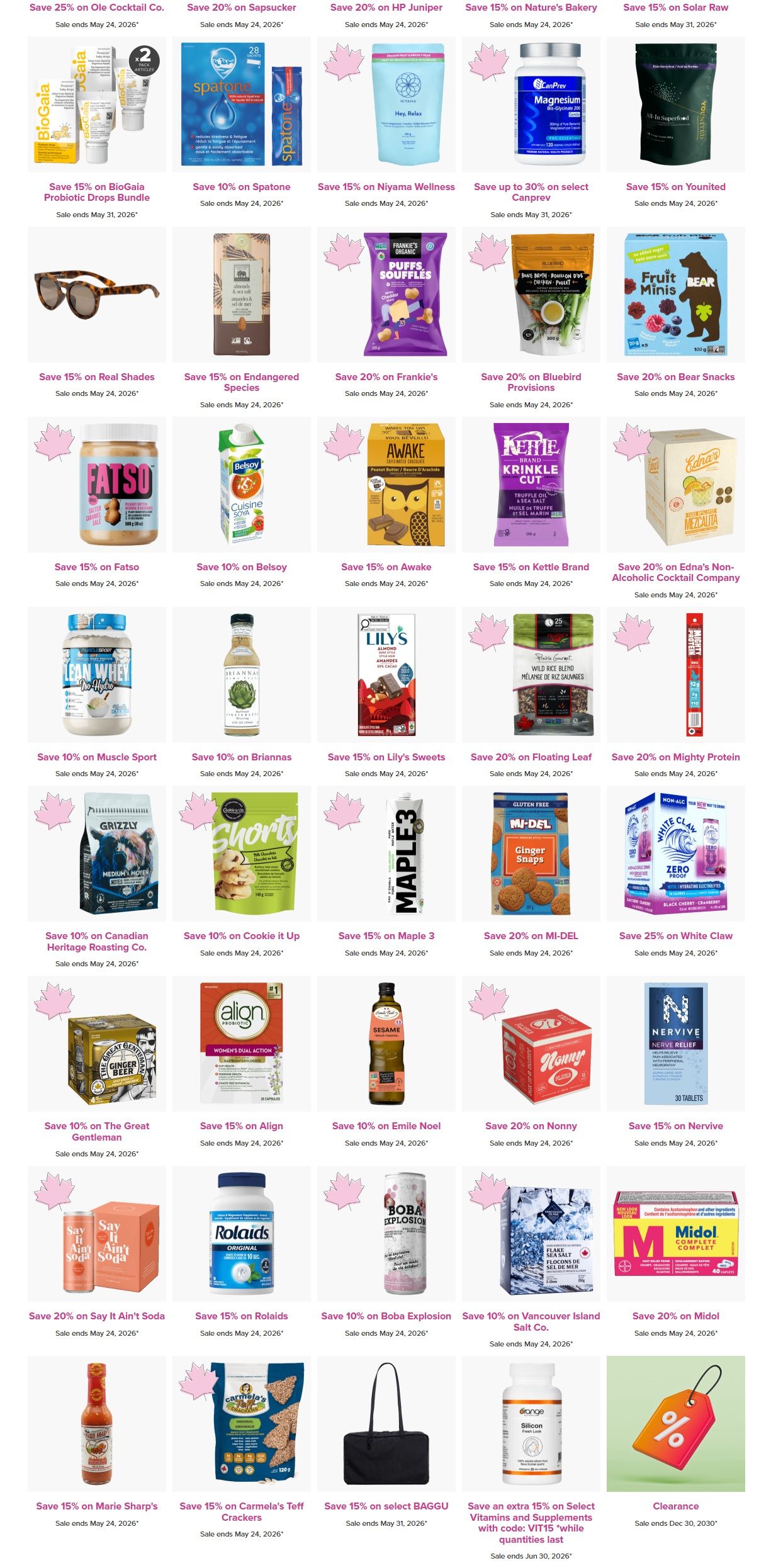 Well.ca Weekly Sales May 18 to 24