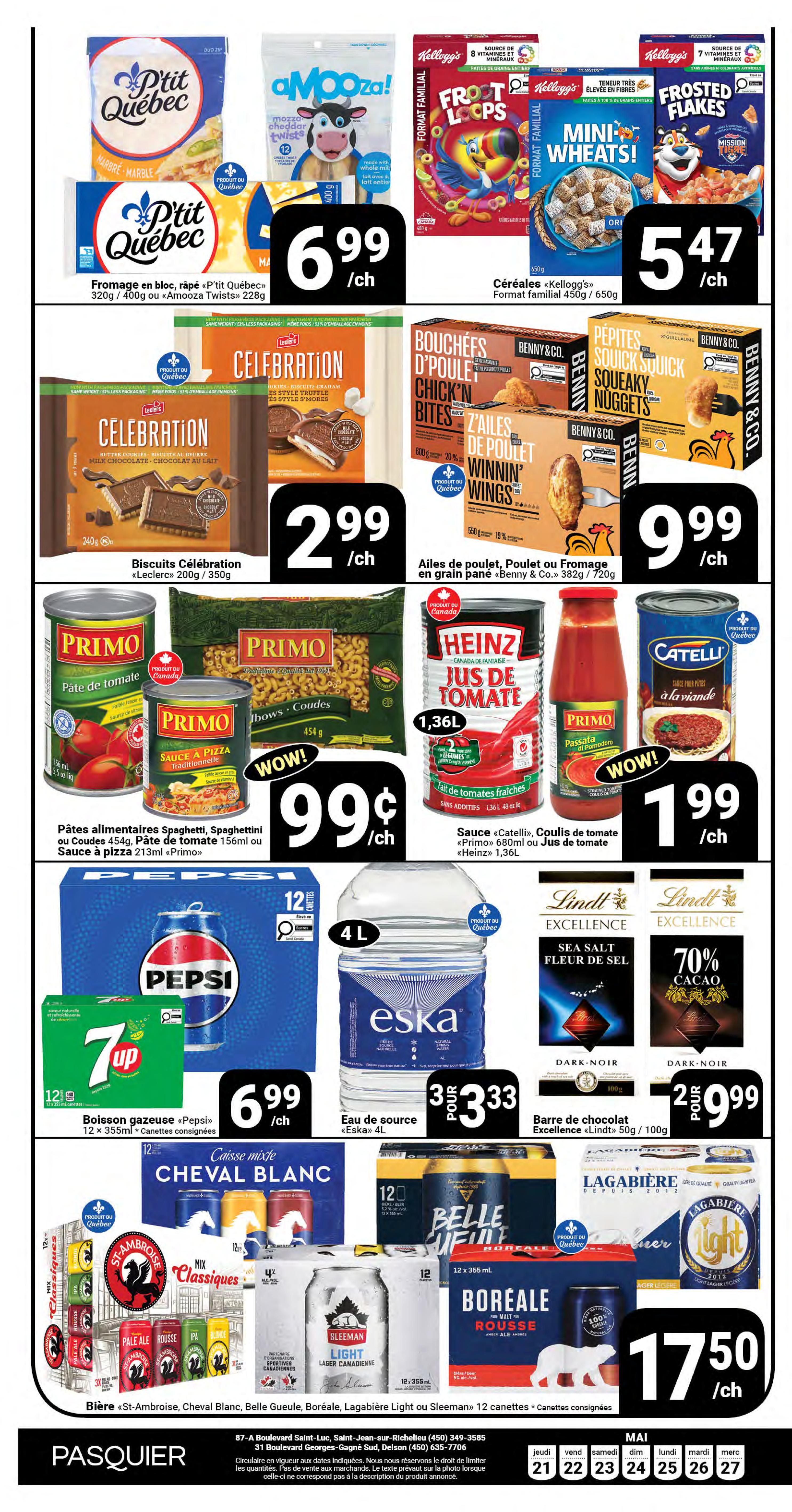 Pasquier Flyer May 21 to 27