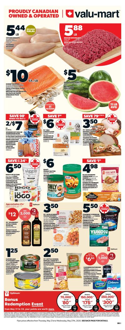Valu-mart Flyer May 21 to 27
